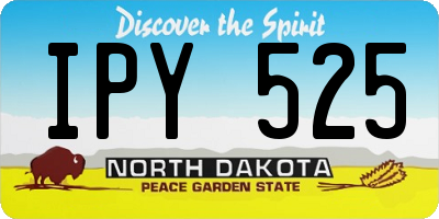 ND license plate IPY525