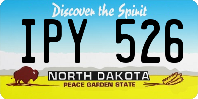 ND license plate IPY526