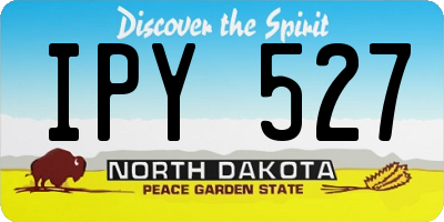 ND license plate IPY527