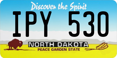 ND license plate IPY530
