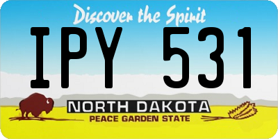 ND license plate IPY531