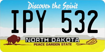 ND license plate IPY532