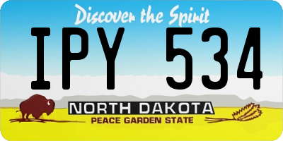 ND license plate IPY534