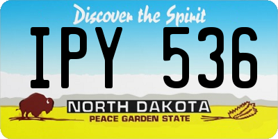 ND license plate IPY536