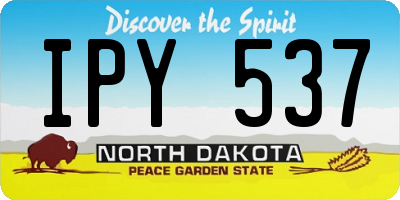 ND license plate IPY537