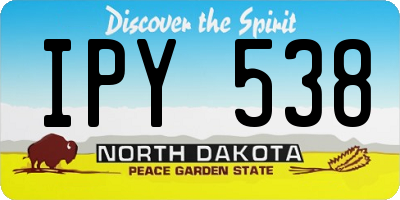 ND license plate IPY538