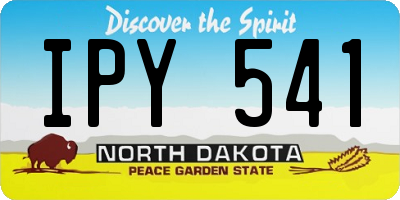 ND license plate IPY541