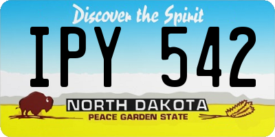 ND license plate IPY542