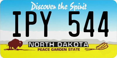 ND license plate IPY544