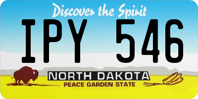 ND license plate IPY546