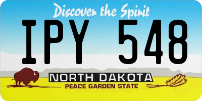 ND license plate IPY548