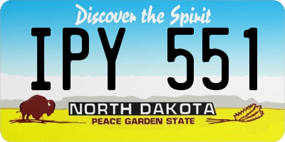 ND license plate IPY551