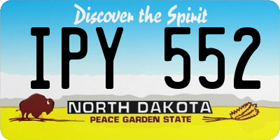 ND license plate IPY552