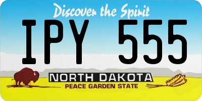 ND license plate IPY555
