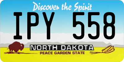 ND license plate IPY558