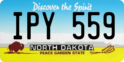 ND license plate IPY559