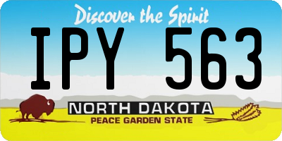 ND license plate IPY563