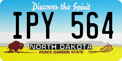 ND license plate IPY564