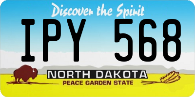 ND license plate IPY568