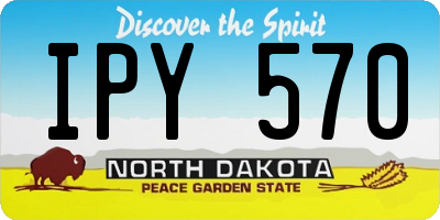 ND license plate IPY570