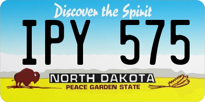 ND license plate IPY575