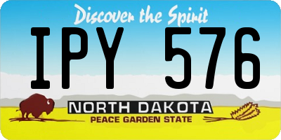 ND license plate IPY576