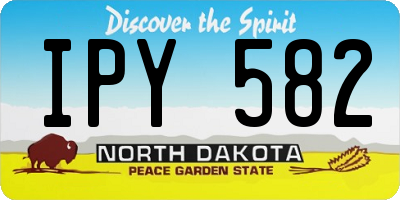 ND license plate IPY582