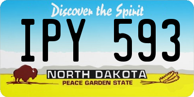 ND license plate IPY593