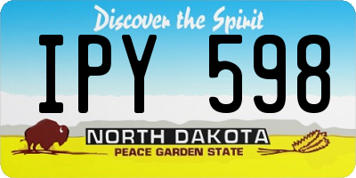 ND license plate IPY598