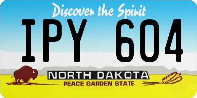 ND license plate IPY604