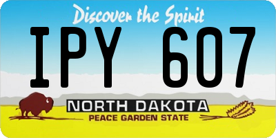 ND license plate IPY607