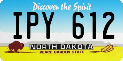 ND license plate IPY612