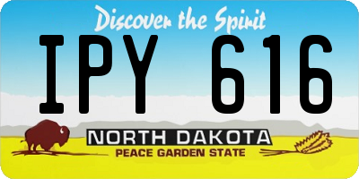 ND license plate IPY616