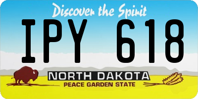 ND license plate IPY618