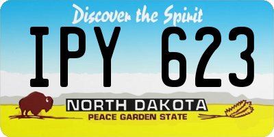 ND license plate IPY623