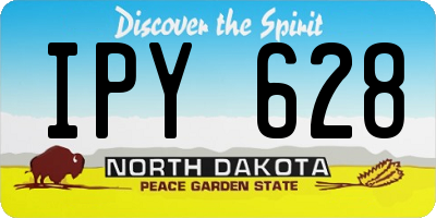 ND license plate IPY628