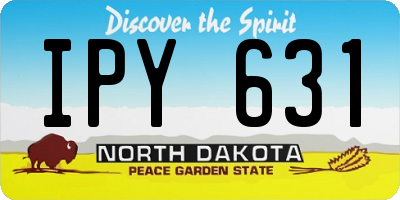 ND license plate IPY631