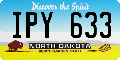 ND license plate IPY633