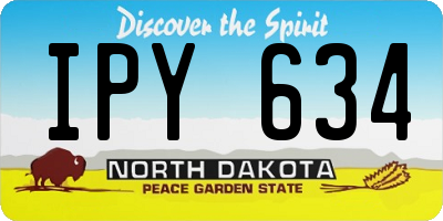 ND license plate IPY634
