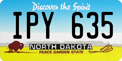 ND license plate IPY635