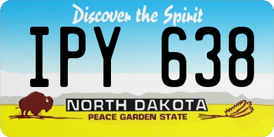 ND license plate IPY638
