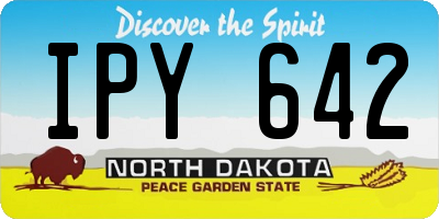 ND license plate IPY642