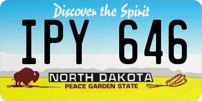 ND license plate IPY646