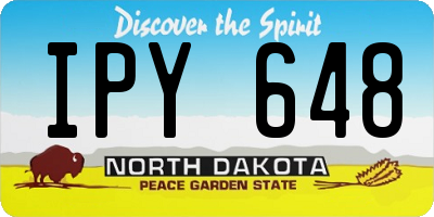 ND license plate IPY648