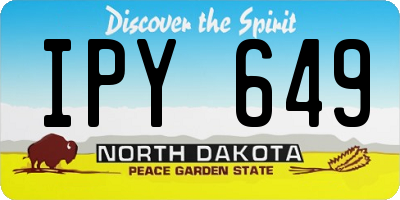 ND license plate IPY649
