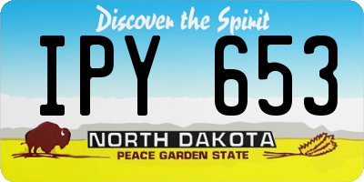 ND license plate IPY653