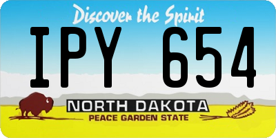 ND license plate IPY654