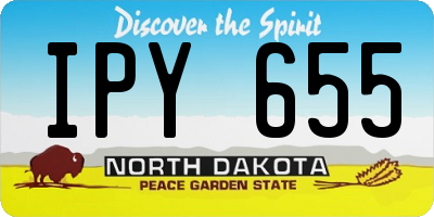 ND license plate IPY655