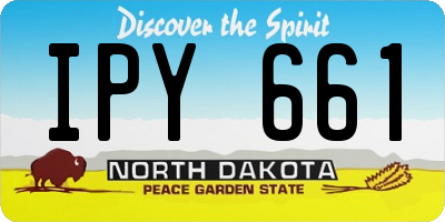 ND license plate IPY661