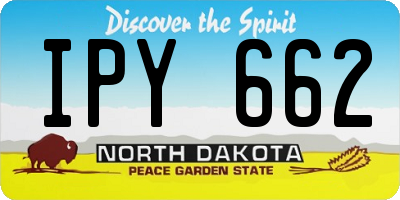 ND license plate IPY662